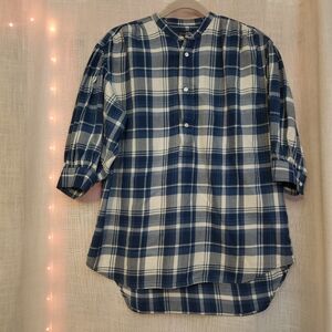 Polo by Ralph Lauren Blue and White Plaid Women's Shirt